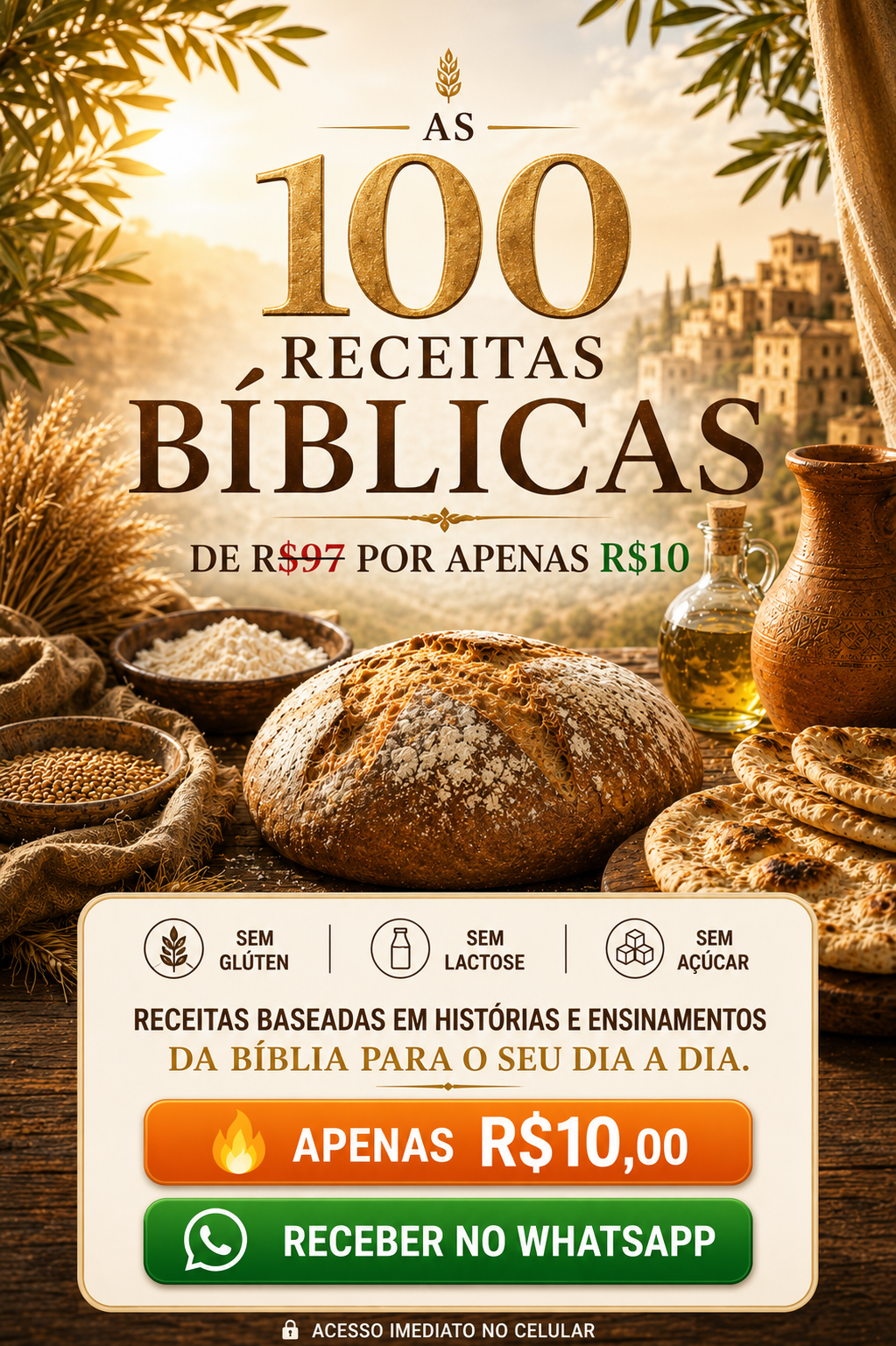 As 12 Receitas de Pães Bíblicos — receba agora no WhatsApp